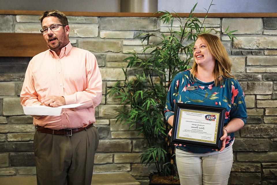 Foreman is state, Midwest Student Employment Supervisor of Year