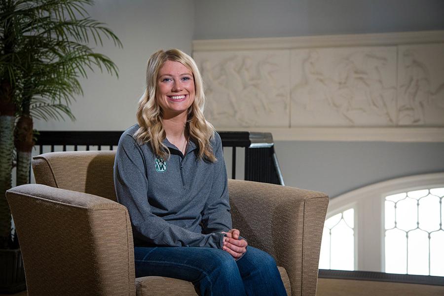 Lexi Lyon graduates from Northwest this fall with her bachelor's degree in agricultural business. (Photo by Abigayle Rush/Northwest Missouri State University)