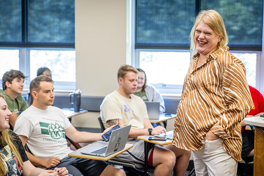 Stancy Bond, a Northwest senior instructor of English, will give the keynote address when the University hosts the District I Future Business Leaders of America Conference. (Photo by Todd Weddle/Northwest Missouri State University)